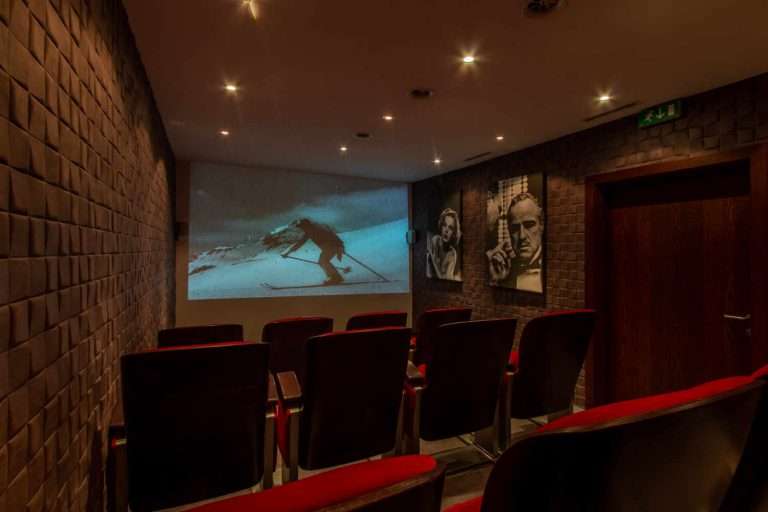 Private cinema room in Luxury Chalet Artemis St Anton Austria